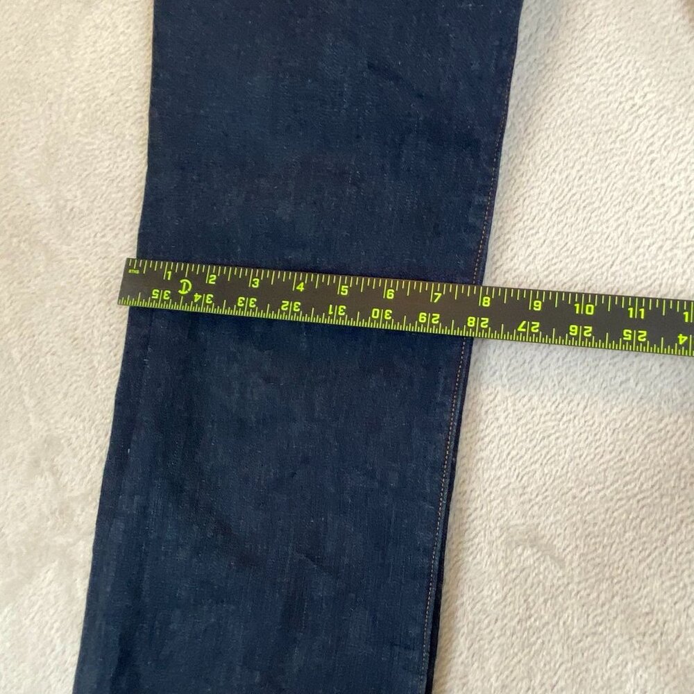 Lands End Womens Jeans Size 30 Mid Rise Curvy Bootcut Blue Cotton Blend - Picture 4 of 15